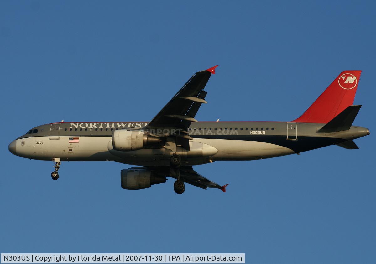 N303US, 1989 Airbus A320-211 C/N 034, Northwest