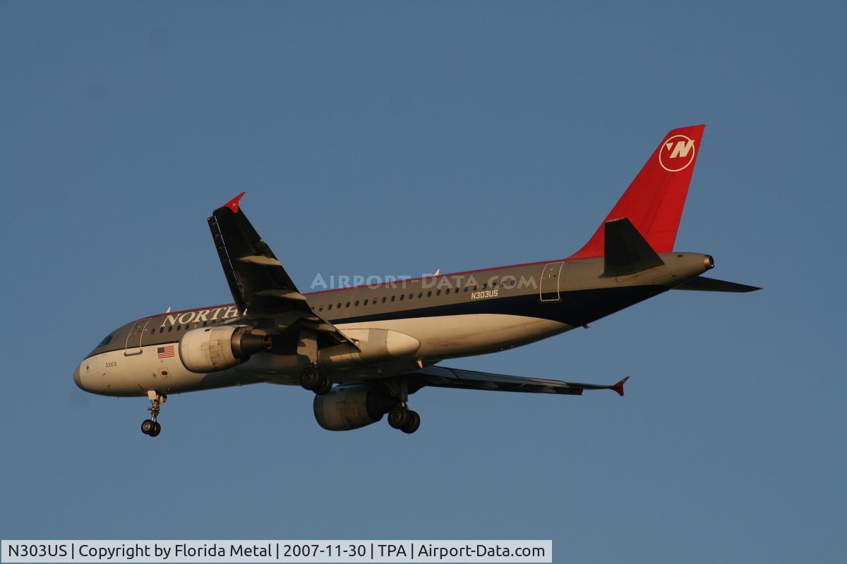 N303US, 1989 Airbus A320-211 C/N 034, Northwest