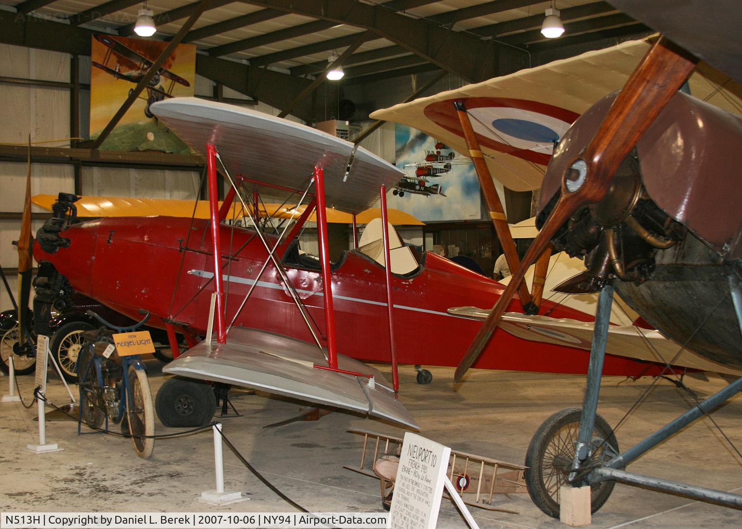 N513H, 1929 American Eagle A 129 C/N 534, This 1929 Golden Age original resides at the Rhinebeck Aerodrome Museum.