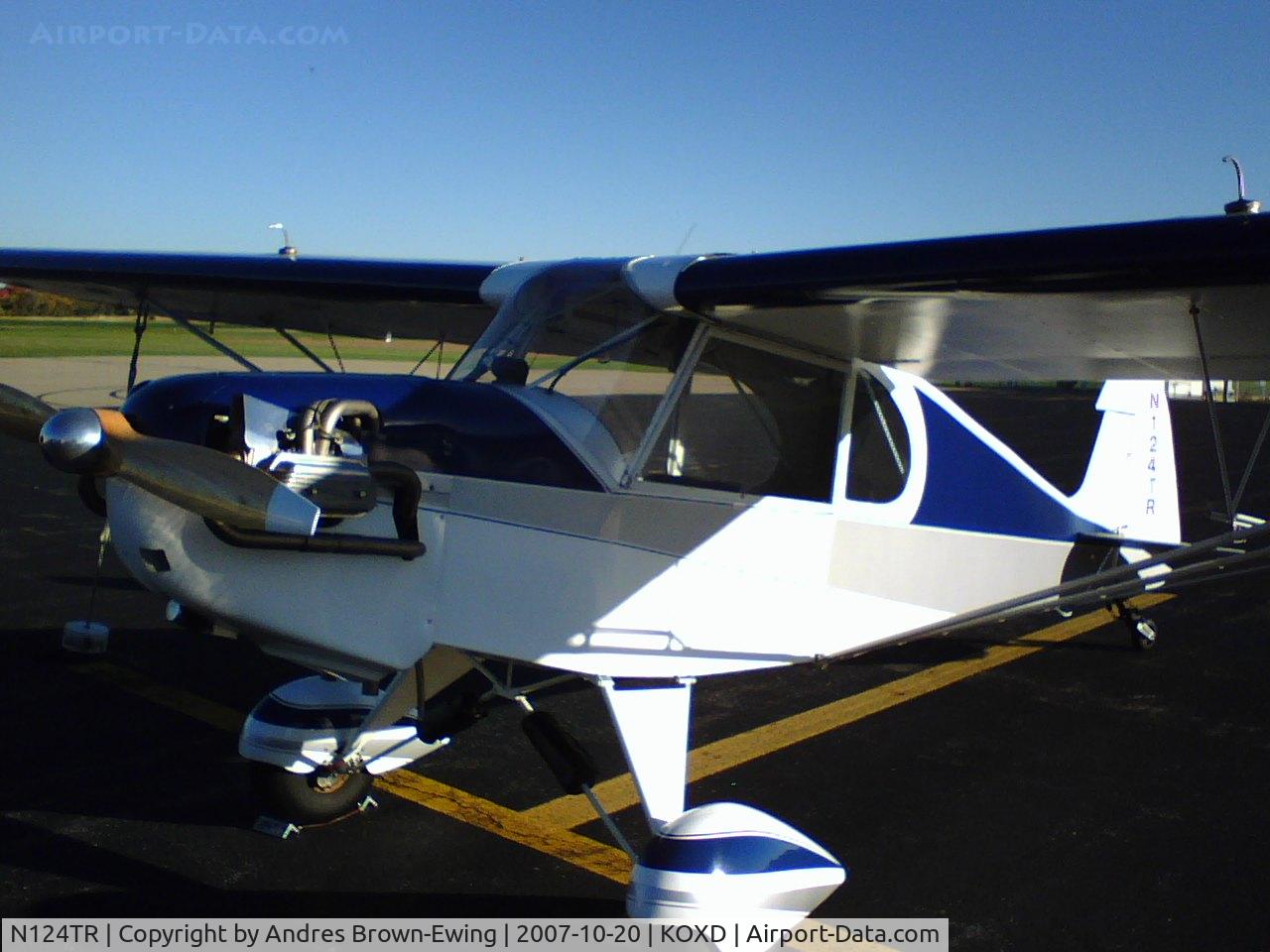 N124TR, 1995 Preceptor Ultra Pup (N3-2) C/N 0124, this tiny plane was almost hovering in the winds that day...
