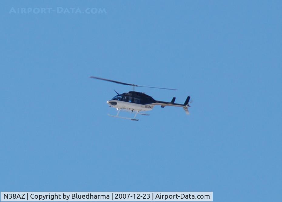 N38AZ, 1982 Bell 206L-1 LongRanger II C/N 45748, Flying over Columbine High School