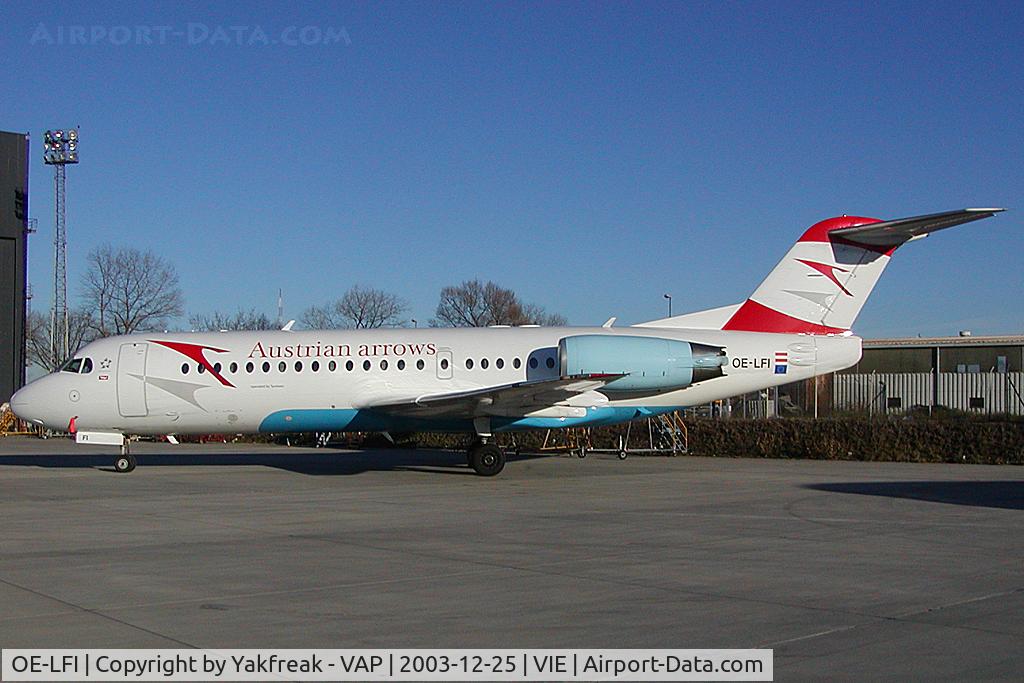 OE-LFI, 1995 Fokker 70 (F-28-0070) C/N 11529, Austrian Arrows Fokker 70