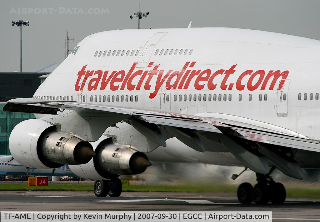 TF-AME, 1984 Boeing 747-312 C/N 23032, Travel City holiday jet