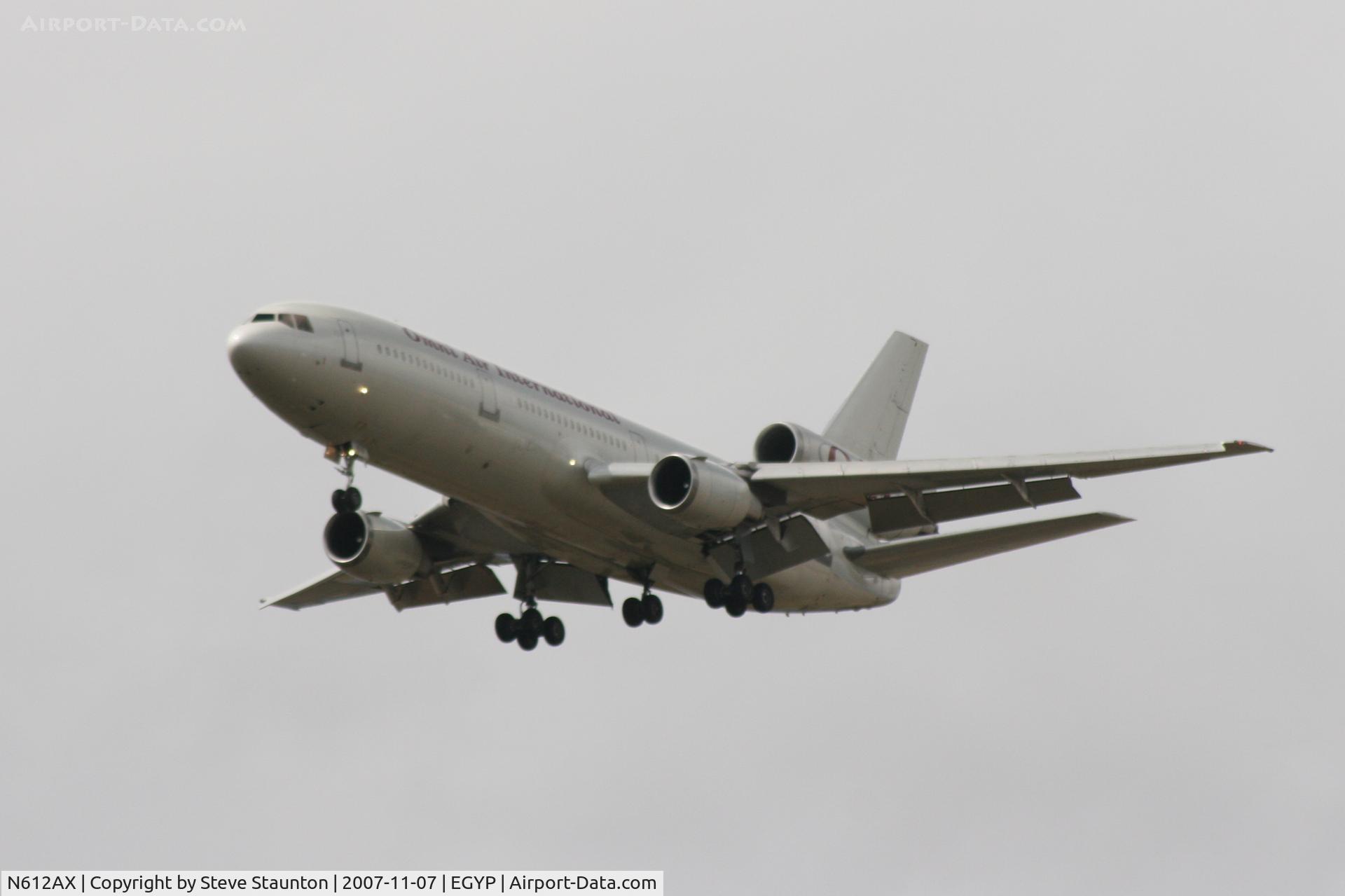 N612AX, 1987 McDonnell Douglas DC-10-30 C/N 48290, Landing at Mount Pleasant Airport, Falkland Islands November 2007
