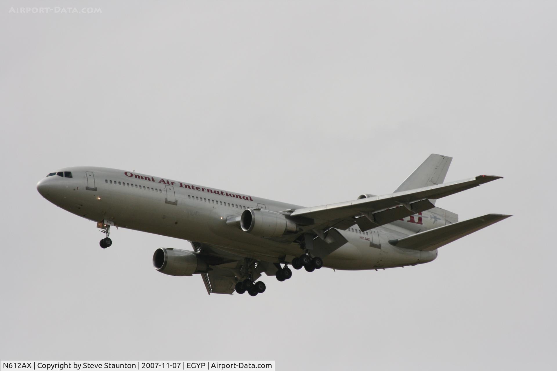 N612AX, 1987 McDonnell Douglas DC-10-30 C/N 48290, Landing at Mount Pleasant Airport, Falkland Islands November 2007