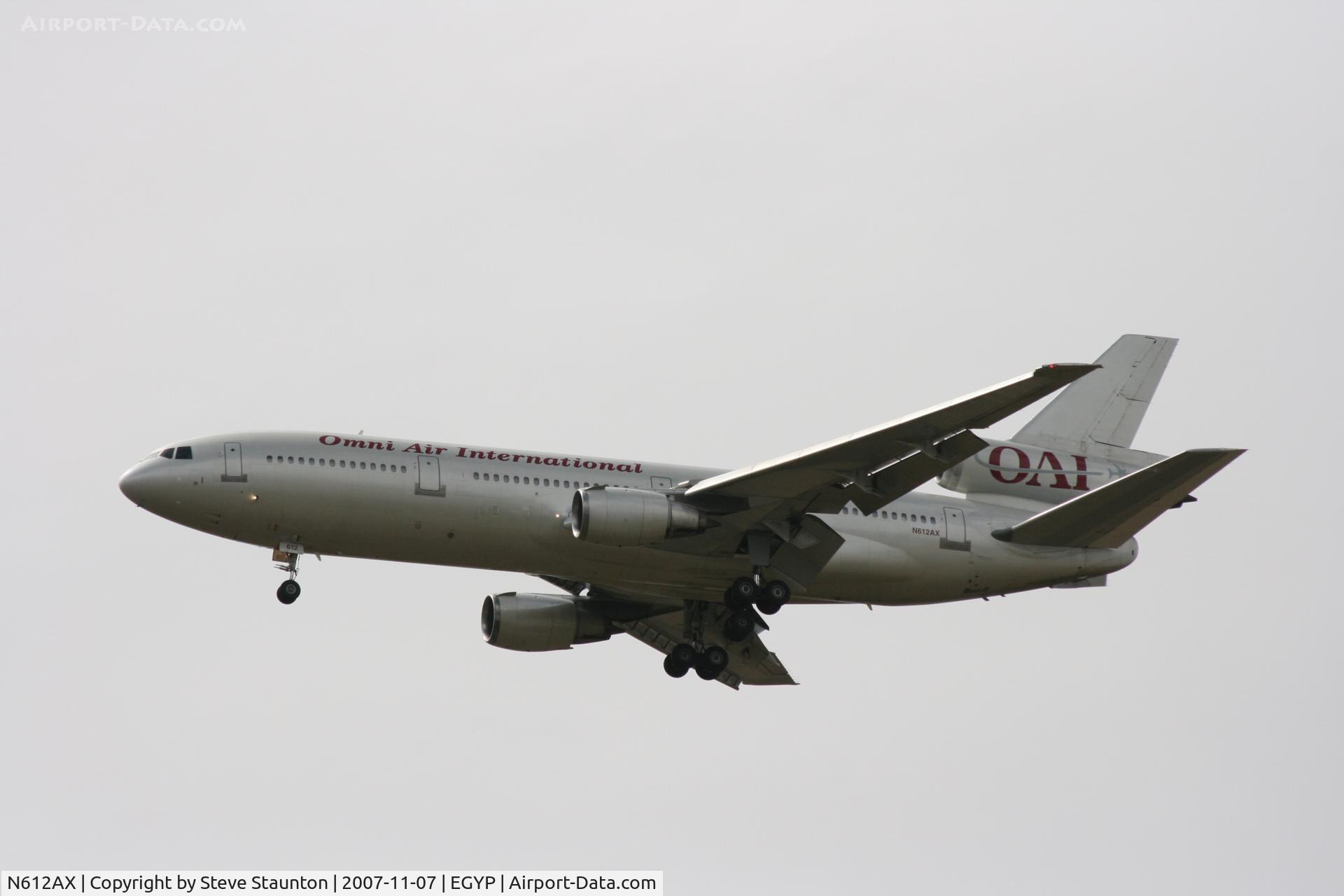 N612AX, 1987 McDonnell Douglas DC-10-30 C/N 48290, Landing at Mount Pleasant Airport, Falkland Islands November 2007