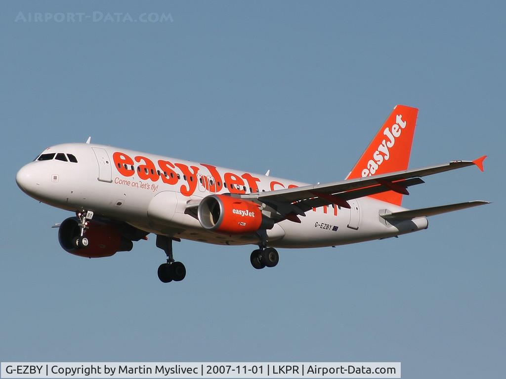 G-EZBY, 2007 Airbus A319-111 C/N 3176, A319-111