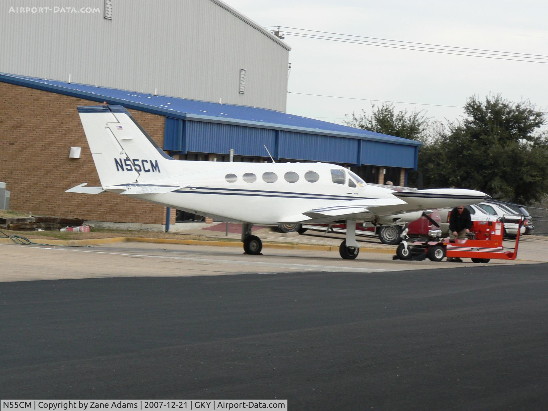 N55CM, 1973 Cessna 414 Chancellor C/N 4140423, At Arlington Municipal