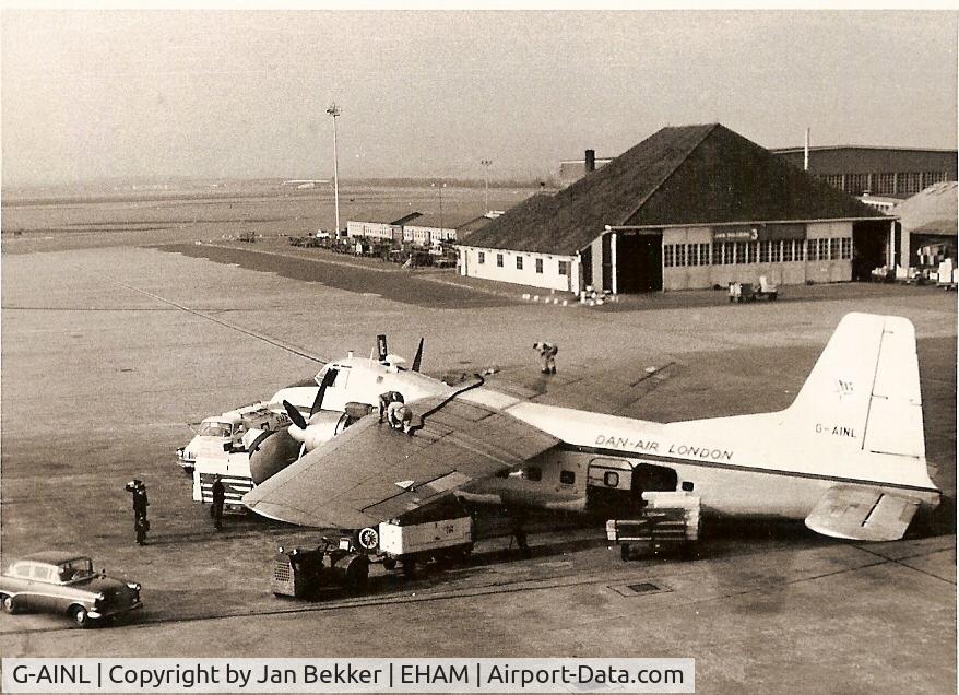 G-AINL, 1947 Bristol 170 Freighter Mk.31 C/N 12827, Former Schiphol around 1964