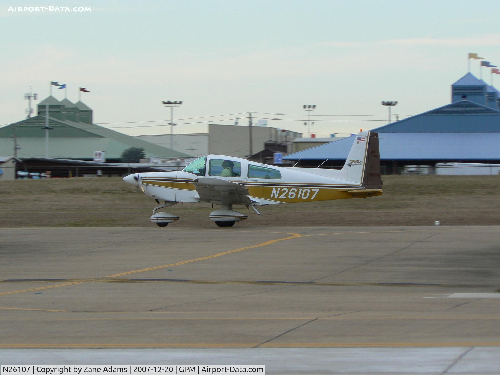N26107, Grumman American AA-5A Cheetah C/N AA5A0428, At Grand Prairie Municipal