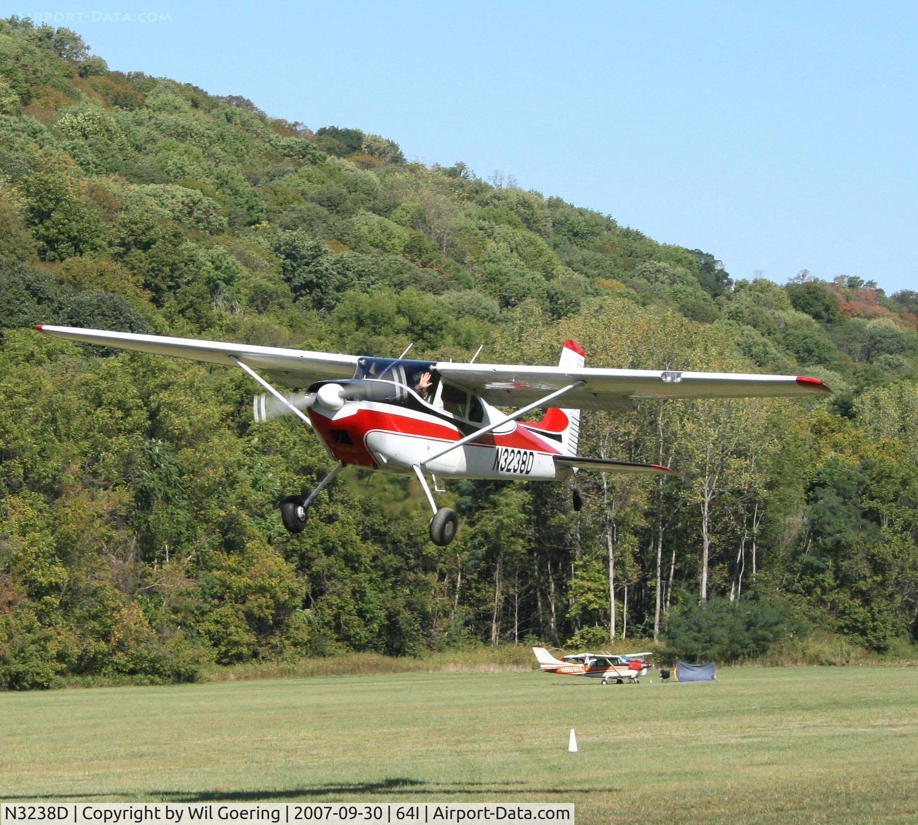 N3238D, 1955 Cessna 180 C/N 32036, 2007 Fly In at Lee Bottom