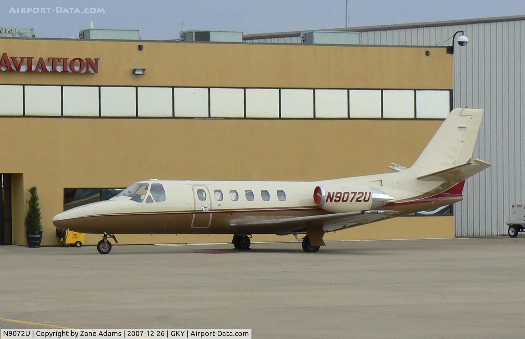 N9072U, 1986 Cessna S550 Citation IIS C/N S550-0106, On the ramp Arlington Municipal