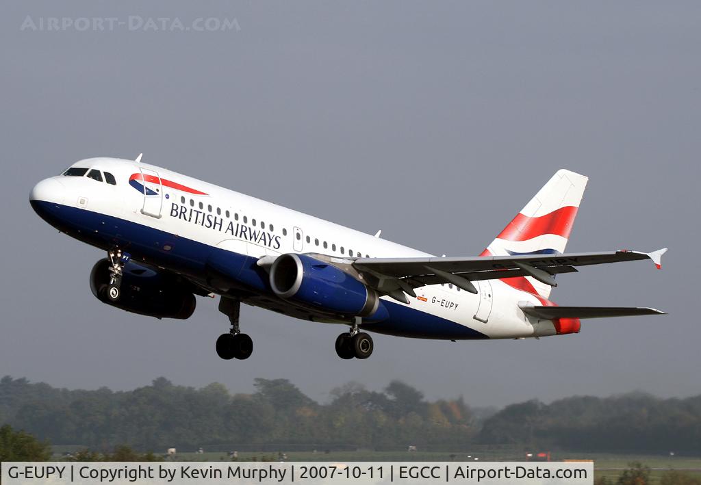 G-EUPY, 2001 Airbus A319-131 C/N 1466, BA A320