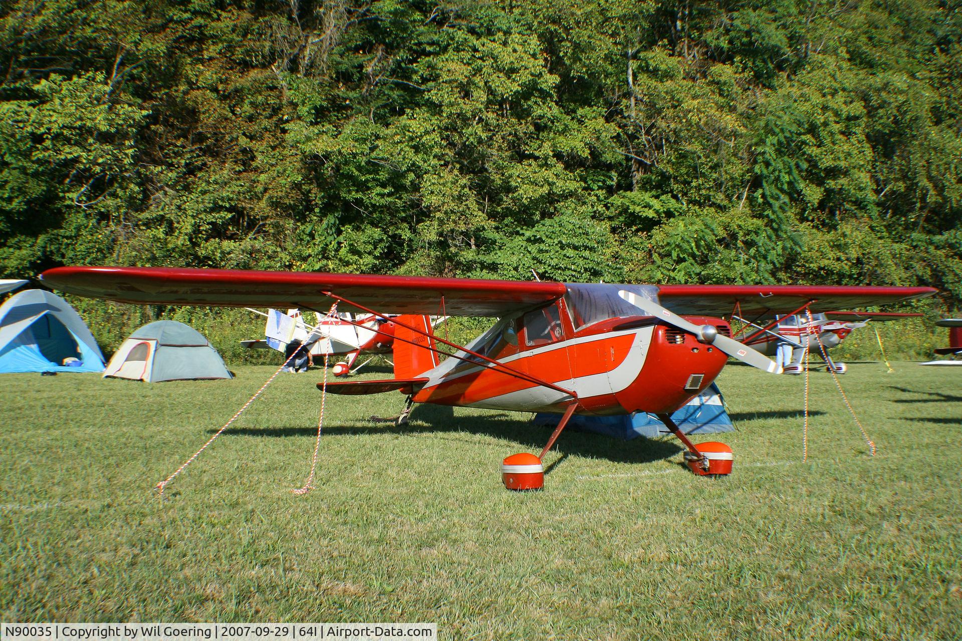 N90035, 1946 Cessna 140 C/N 9093, 2007 at Lee Bottom