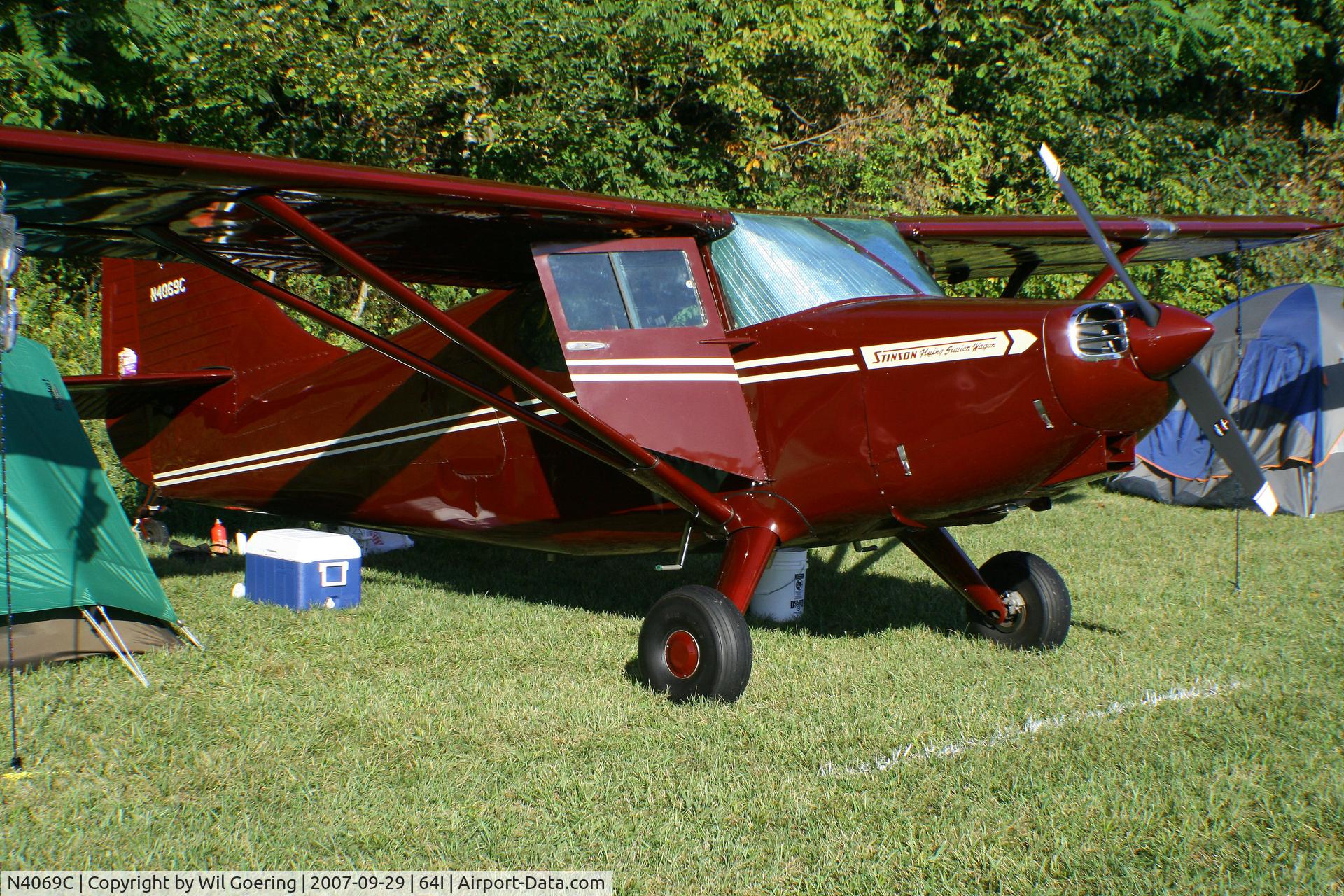 N4069C, 1950 Universal Stinson 108-3 C/N 108-5069, 2007 Lee Bottom Fly-in