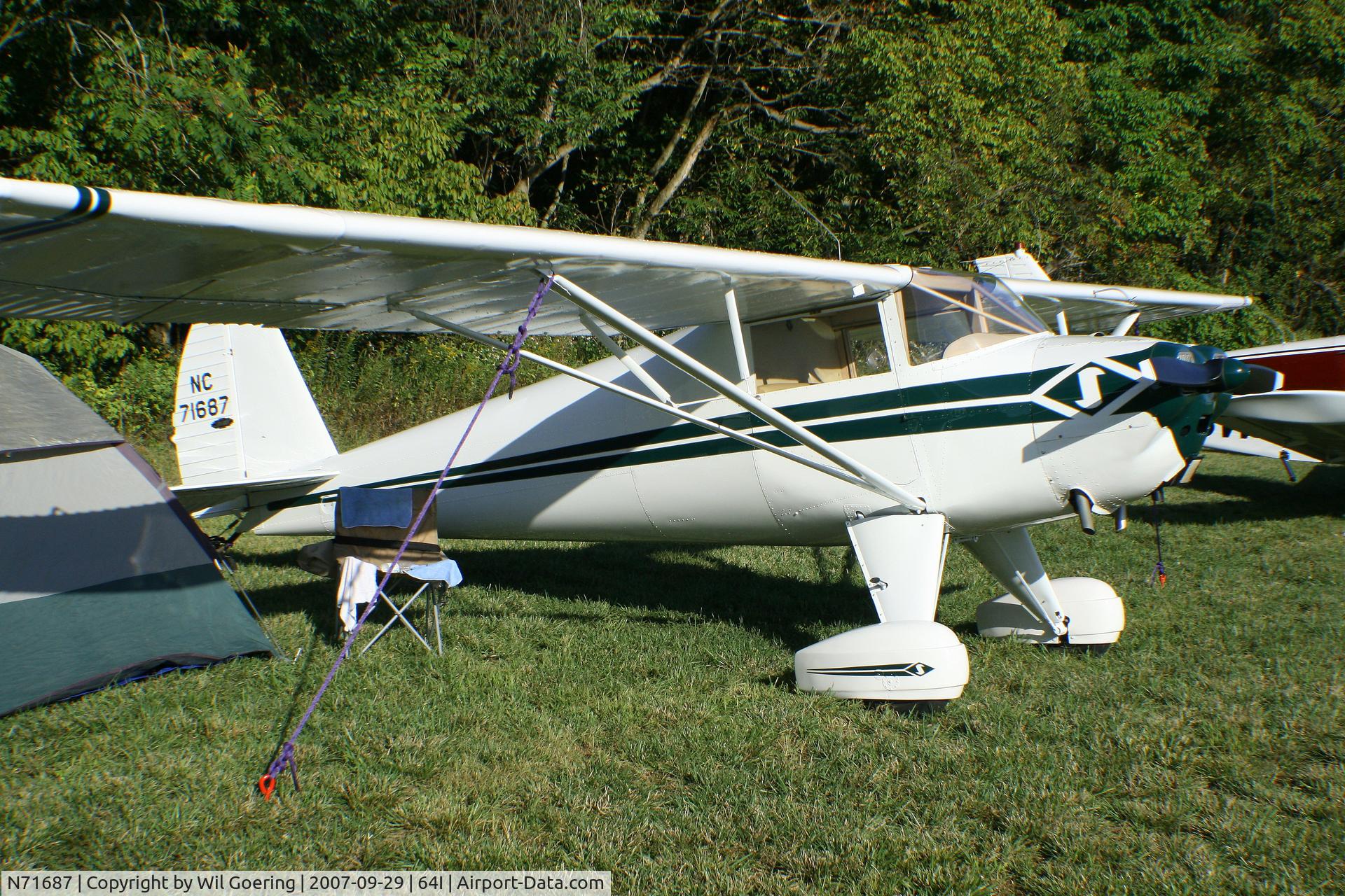 N71687, 1946 Luscombe 8A C/N 3114, 2007 Lee Bottom Fly-in