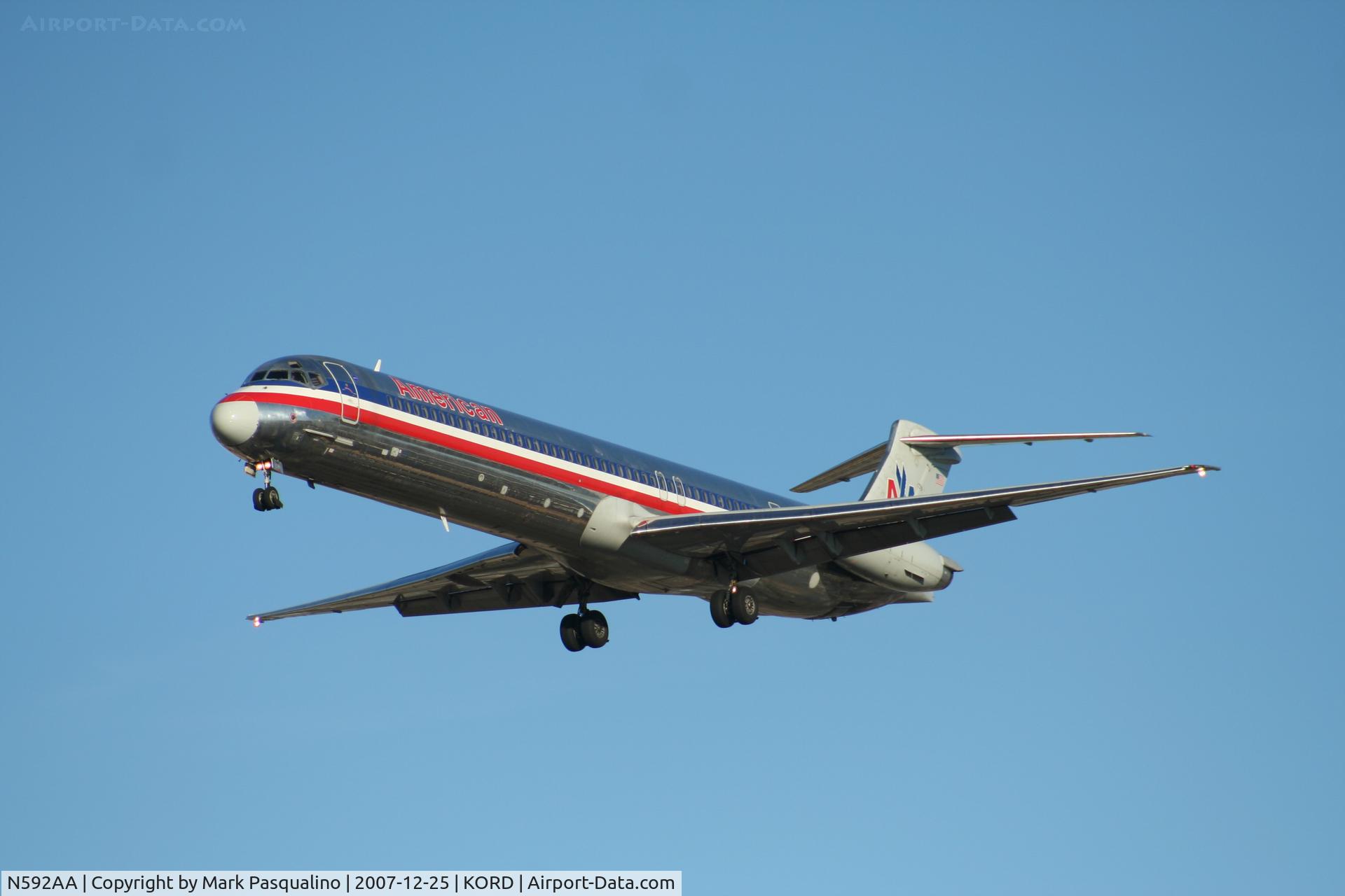 N592AA, 1991 McDonnell Douglas MD-83 (DC-9-83) C/N 53255, MD-83