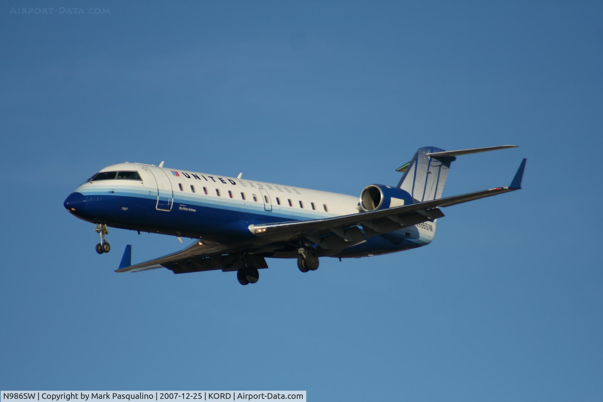 N986SW, 2004 Bombardier CRJ-200ER (CL-600-2B19) C/N 7967, CL-600-2B19