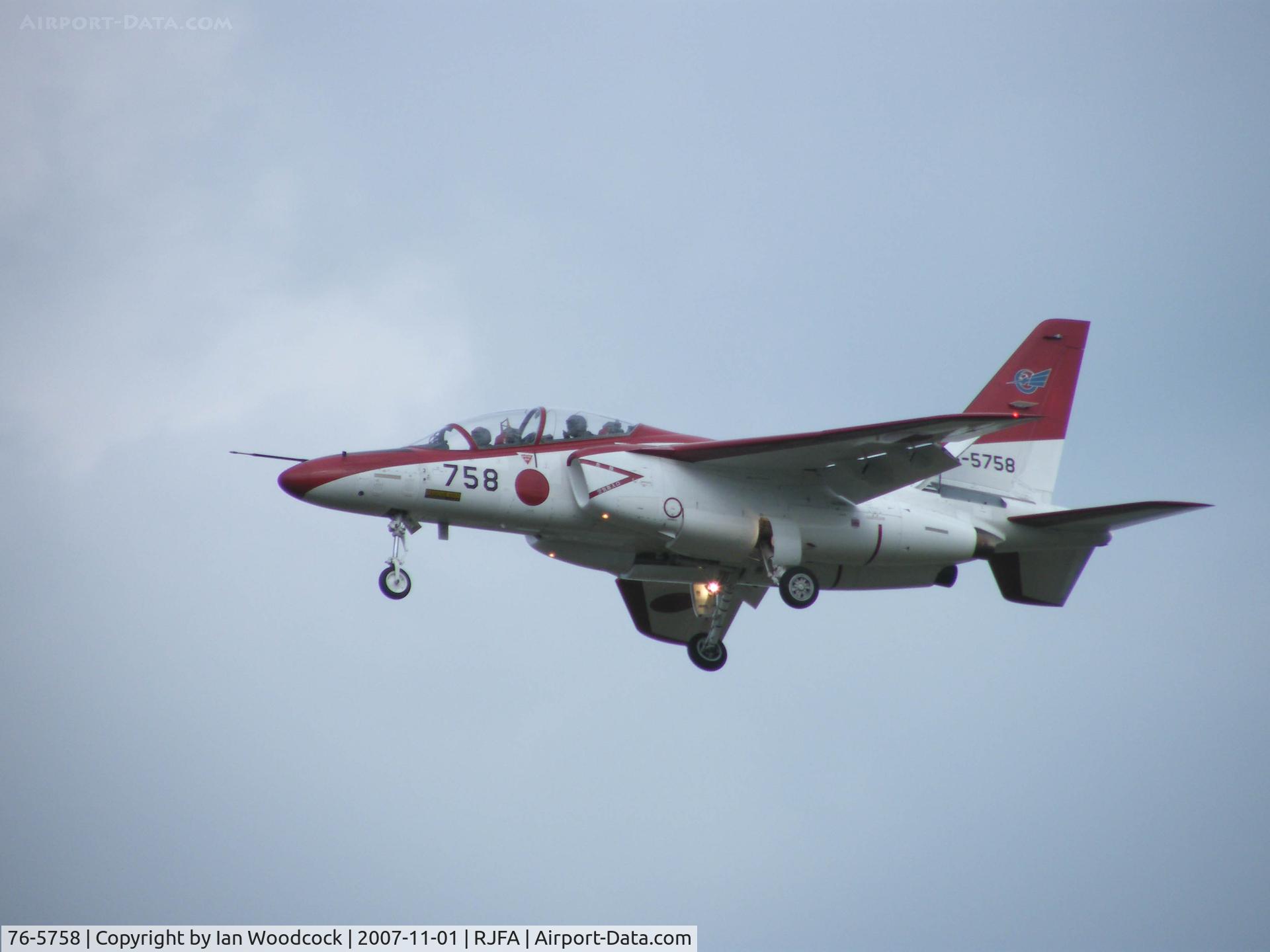 76-5758, Kawasaki T-4 C/N 758, Kawasaki T-4/Ashiya AB