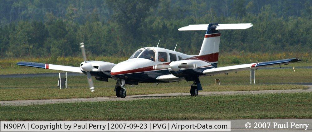N90PA, Piper PA-44-180T Turbo Seminole C/N 44-8207019, Done for a bit, taxiing in