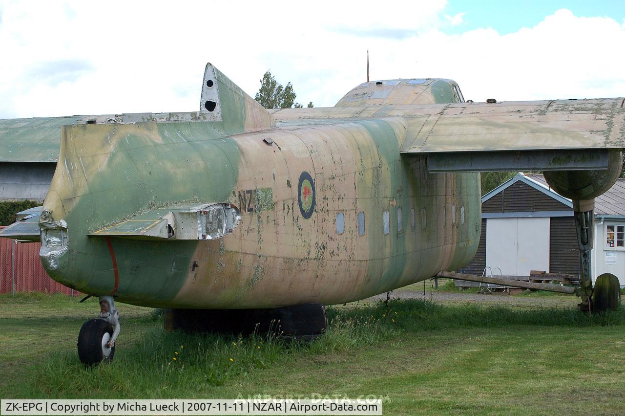 ZK-EPG, Bristol 170 Freighter Mk.31M C/N 13135, At Ardmore