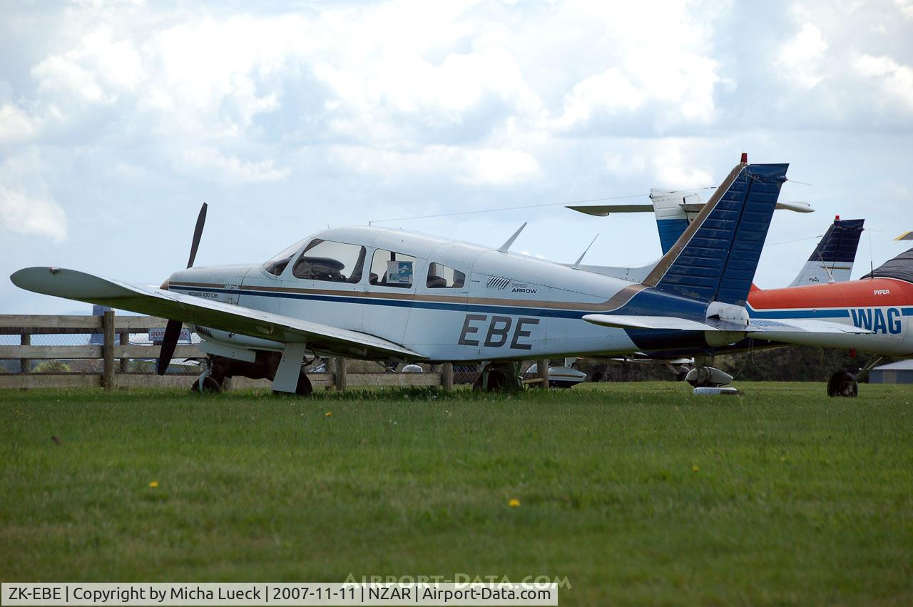 ZK-EBE, Piper PA-28R-200 C/N 28R-7535231, At Ardmore