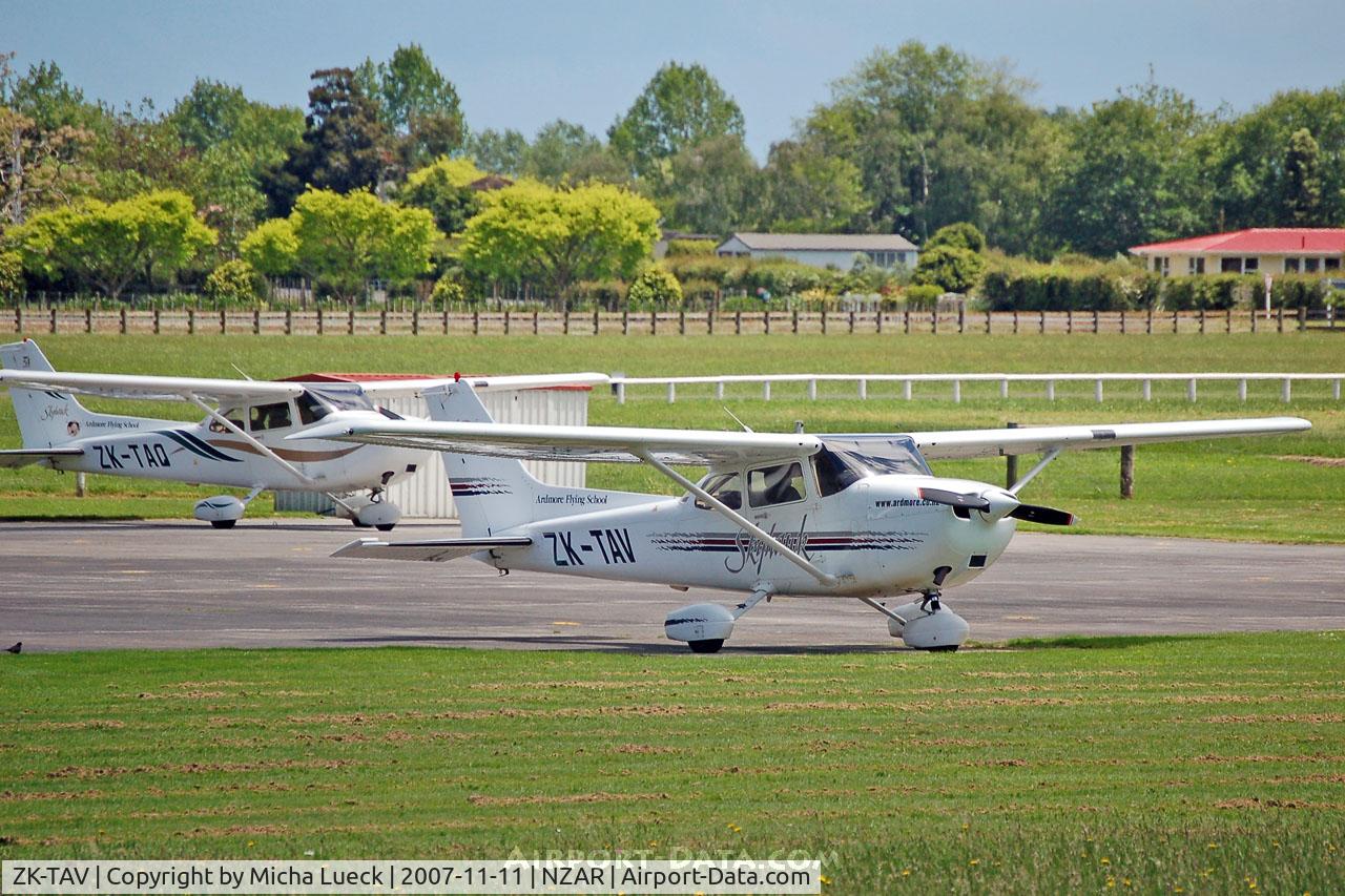 ZK-TAV, Cessna 172R C/N 17280654, ZK-TAV and ZK-TAQ of Ardmore Flying School