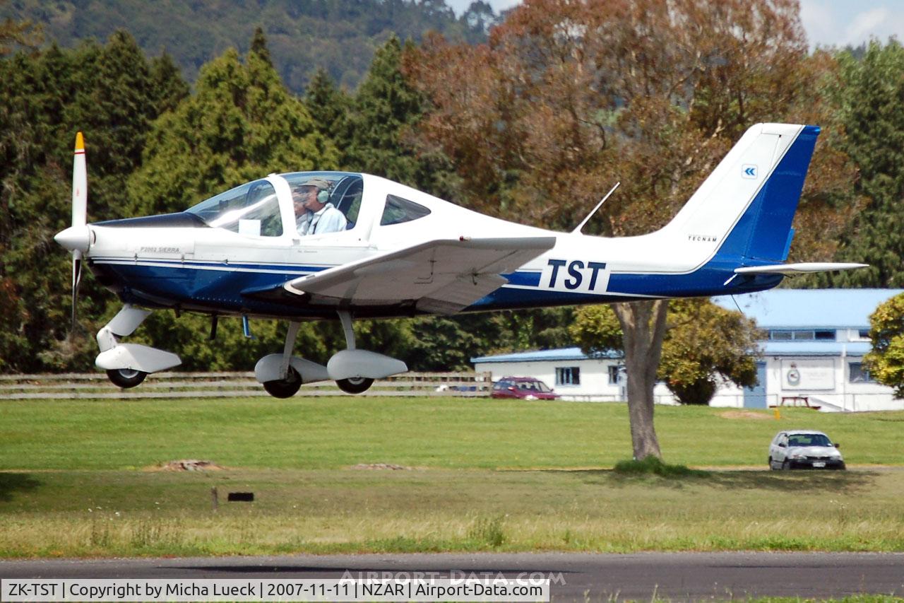 ZK-TST, Tecnam P-2002 Sierra C/N 008, Just about to touch down