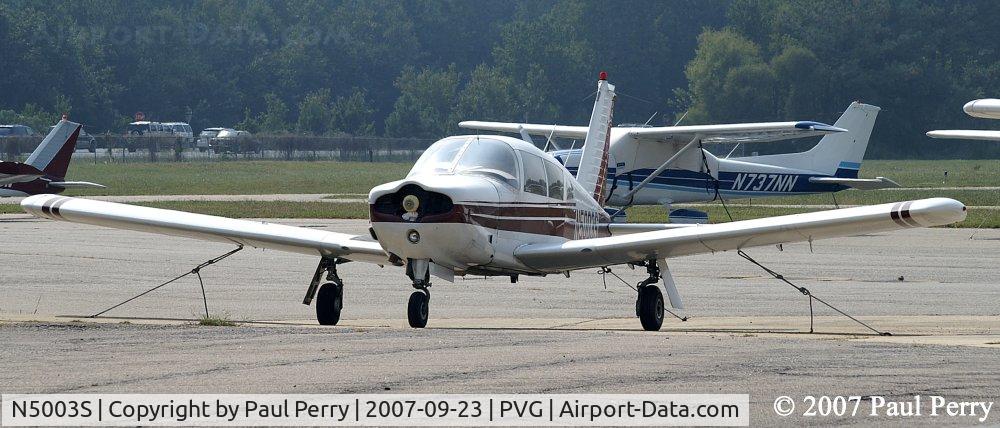 N5003S, 1970 Piper PA-28R-200 C/N 28R-35727, Hanging out, missing her prop
