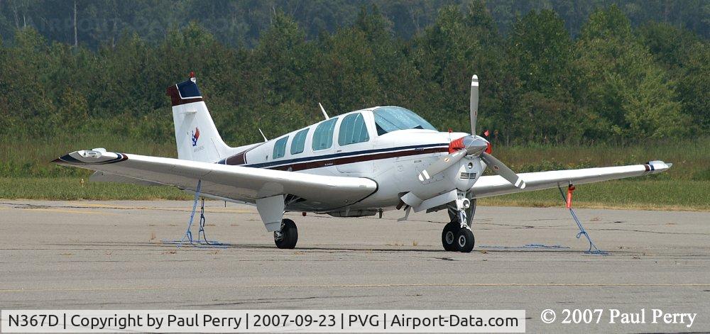 N367D, 1979 Beech A36 Bonanza 36 C/N E-1619, Judging by her markings, she may be on a mission of mercy, or at least assistance
