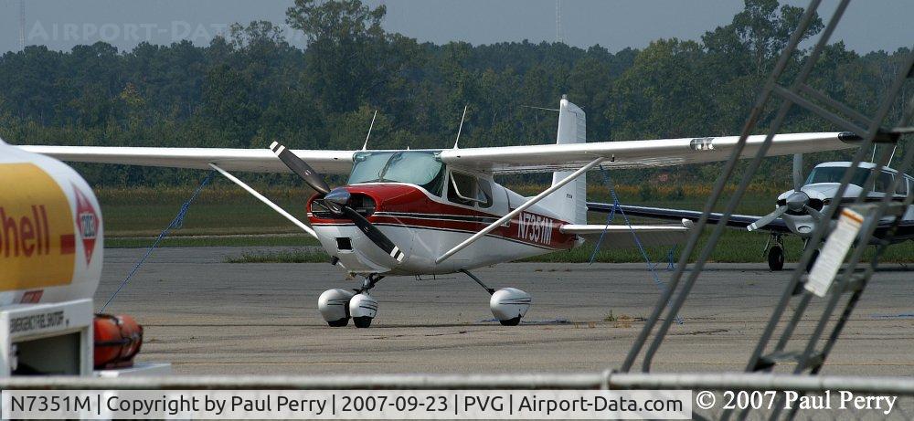 N7351M, 1958 Cessna 175 Skylark C/N 55651, A bit closer, but contending with a fikle sun