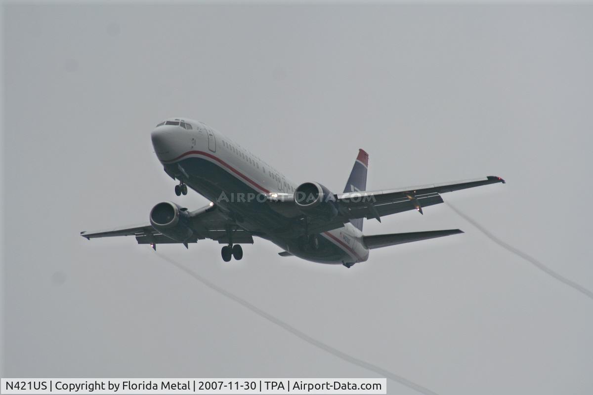 N421US, 1989 Boeing 737-401 C/N 23988, US Airways