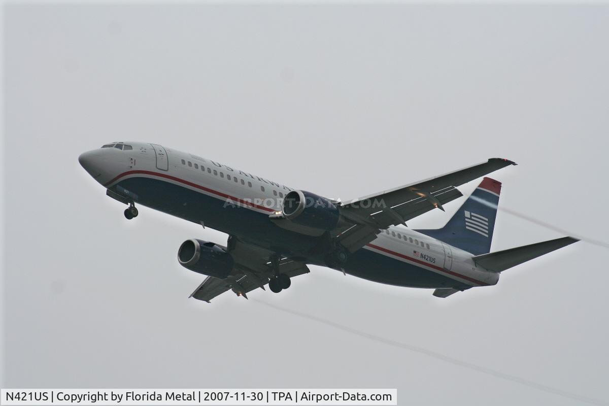 N421US, 1989 Boeing 737-401 C/N 23988, US Airways