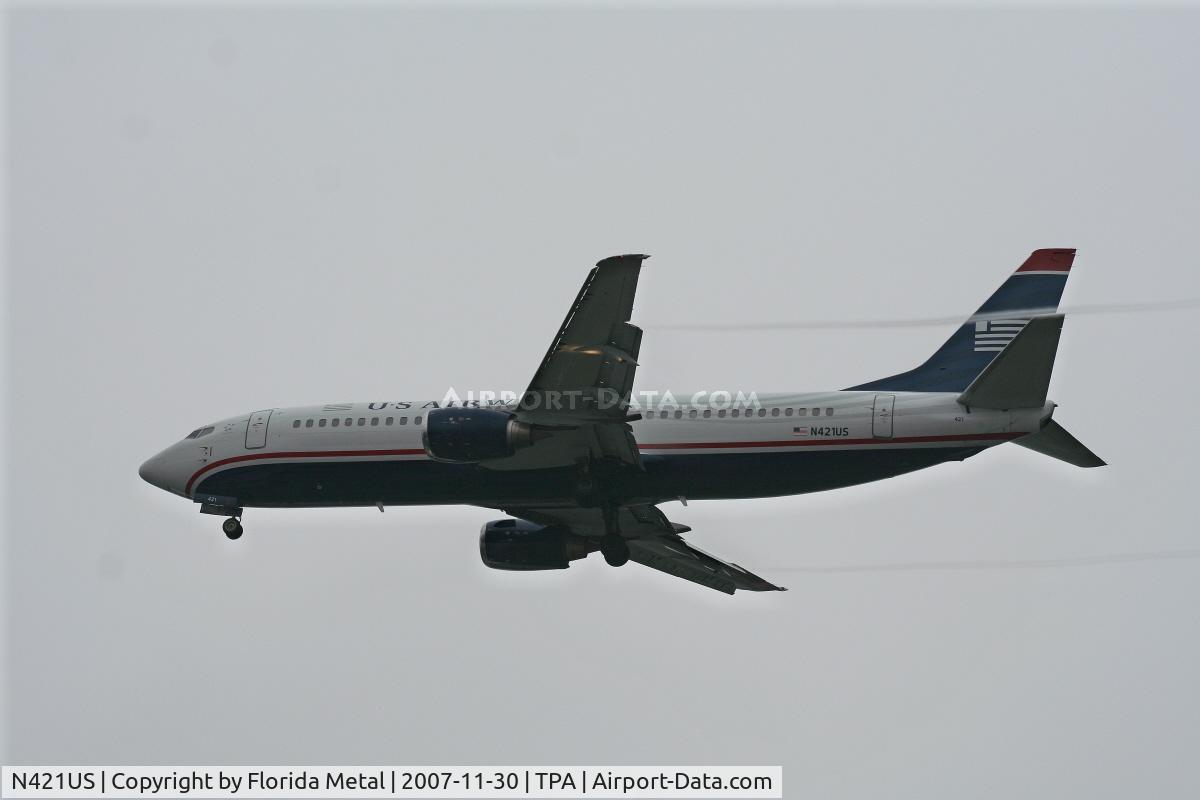N421US, 1989 Boeing 737-401 C/N 23988, US Airways