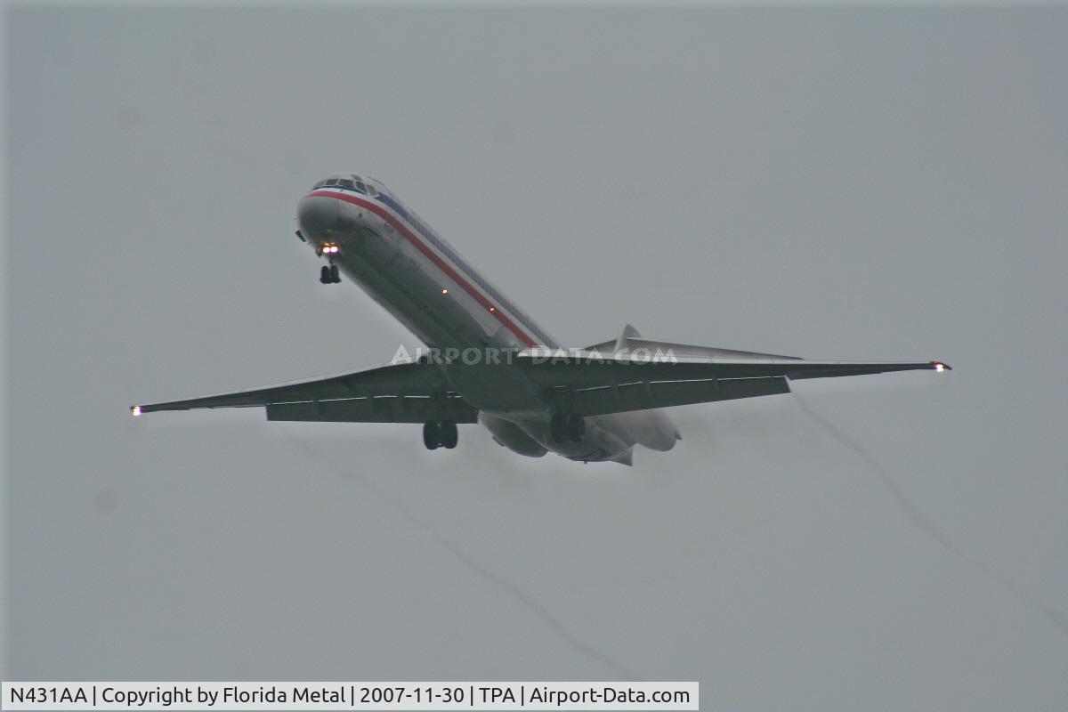 N431AA, 1986 McDonnell Douglas MD-82 (DC-9-82) C/N 49343, American