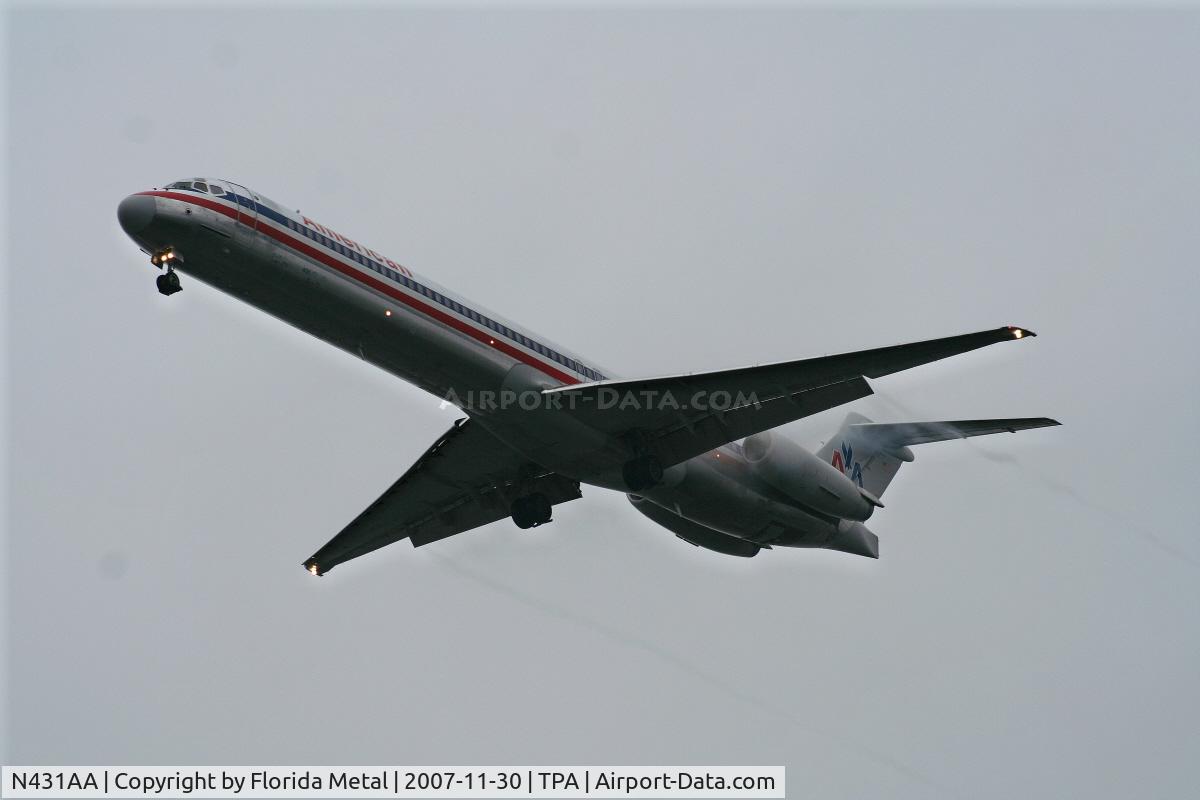 N431AA, 1986 McDonnell Douglas MD-82 (DC-9-82) C/N 49343, American