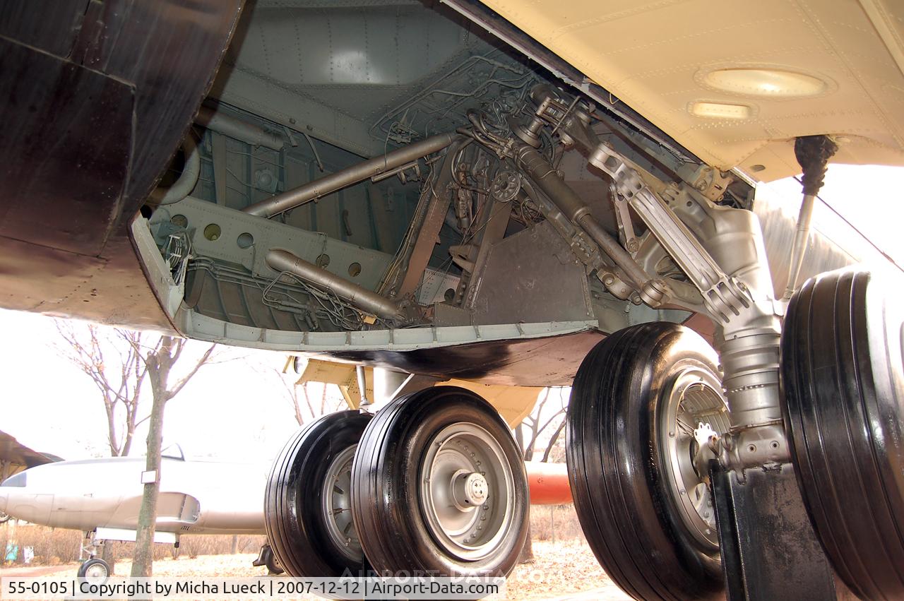 55-0105, 1955 Boeing B-52D Stratofortress C/N 17221, main gear of a B-52, at The War Memorial Museum of Korea, Seoul