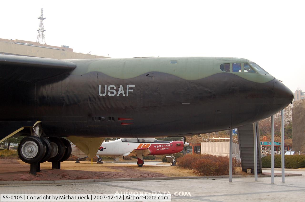 55-0105, 1955 Boeing B-52D Stratofortress C/N 17221, B-52 at The War Memorial Museum of Korea, Seoul