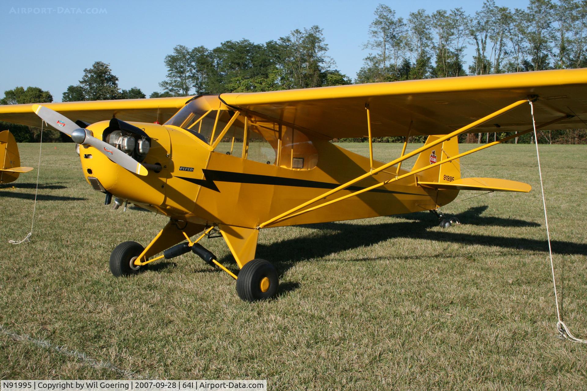 N91995, 1946 Piper J3C-65 Cub C/N 16430, 2007 Lee Bottom Fly-in