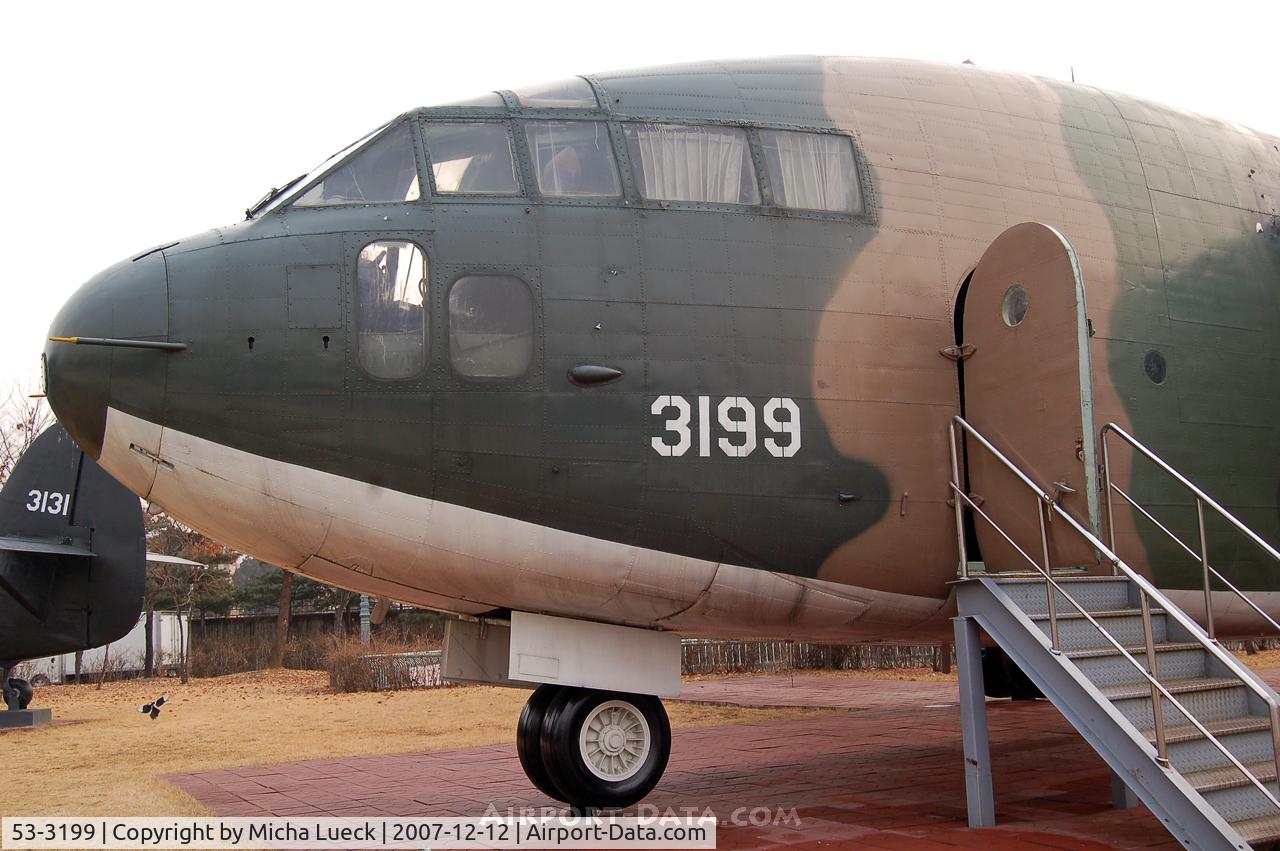 53-3199, 1953 Fairchild C-119G Flying Boxcar C/N 11212, C-119 