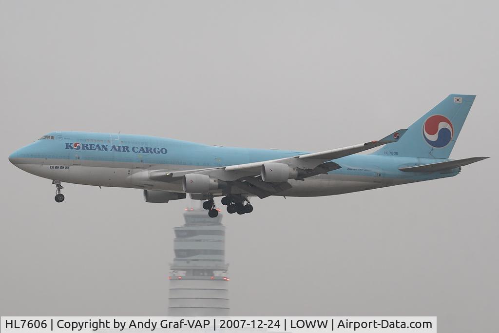 HL7606, 1989 Boeing 747-4B5-F C/N 24199, Korean Air Cargo 747-400