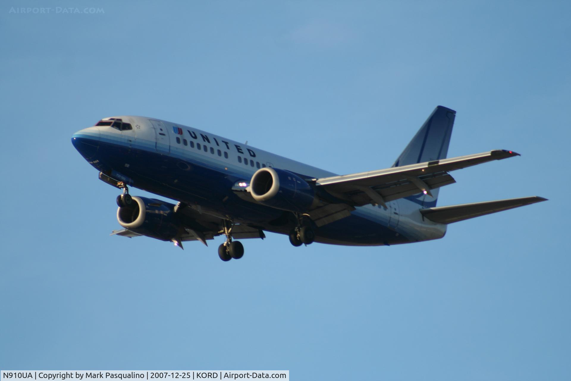 N910UA, 1991 Boeing 737-522 C/N 25254, Boeing 737-500