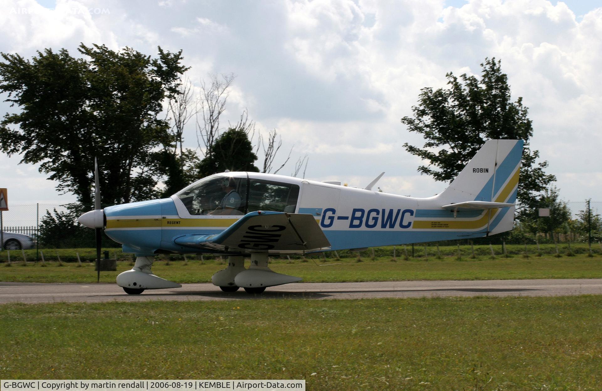 G-BGWC, 1979 Robin DR-400-180 Regent Regent C/N 1420, ROBIN