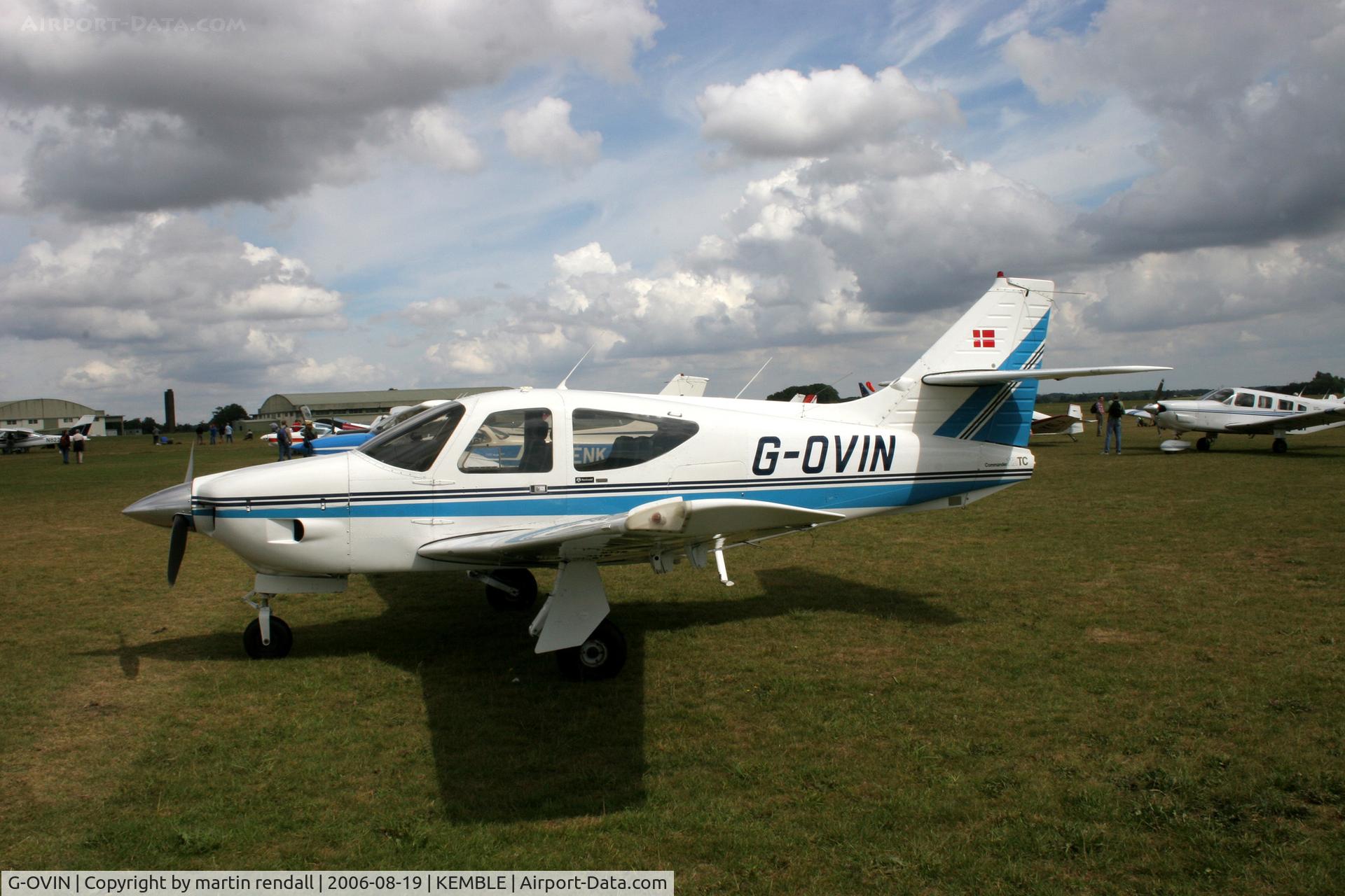 G-OVIN, 1976 Rockwell International 112TC Commander Commander C/N 13090, ROCKWELL 112