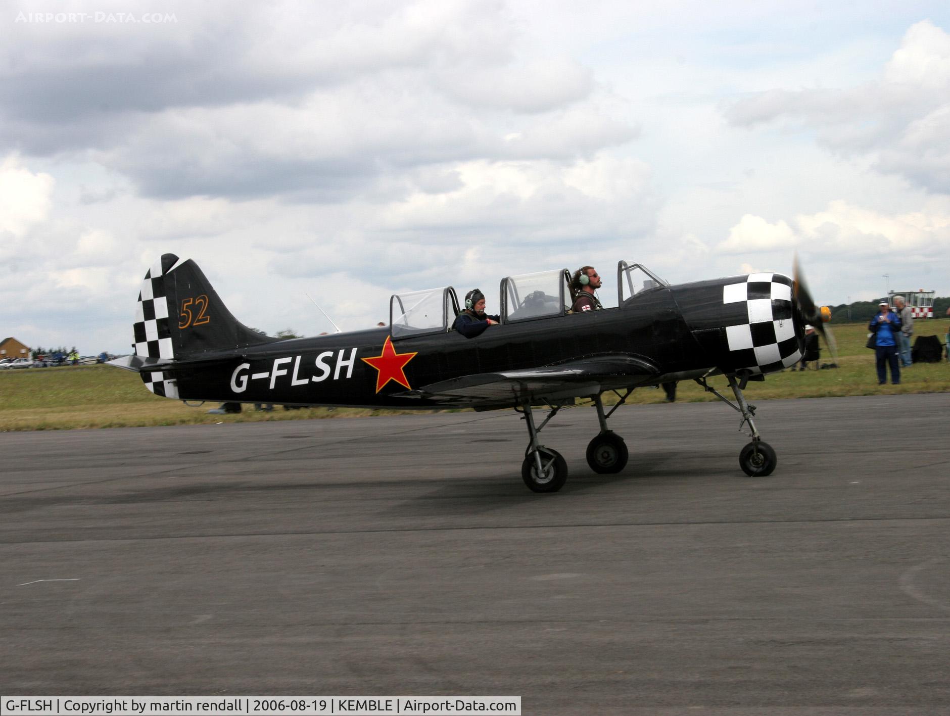 G-FLSH, 1987 Yakovlev Yak-52 C/N 877409, YAK 52
