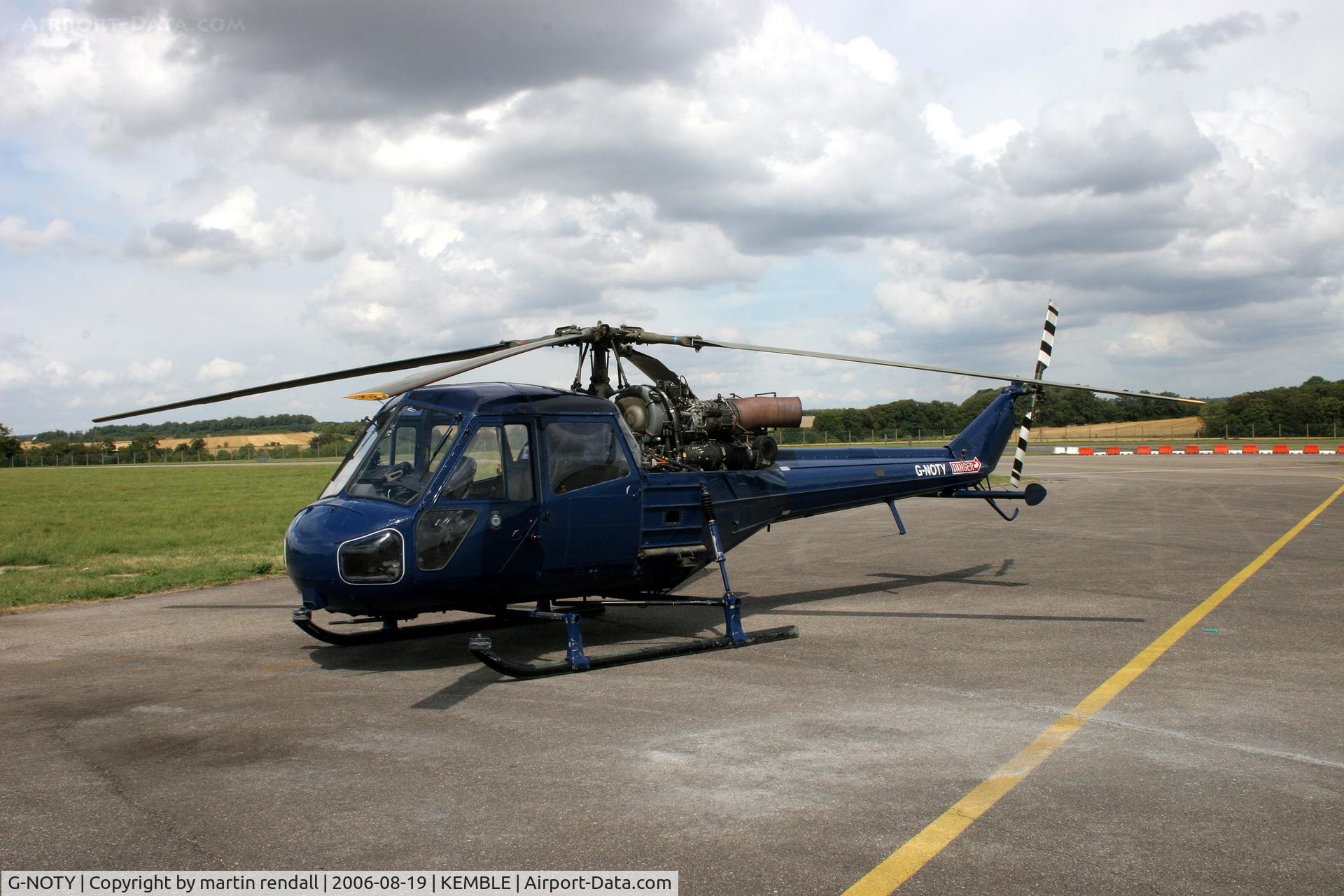 G-NOTY, 1966 Westland Scout AH.1 C/N F9630, SCOUT