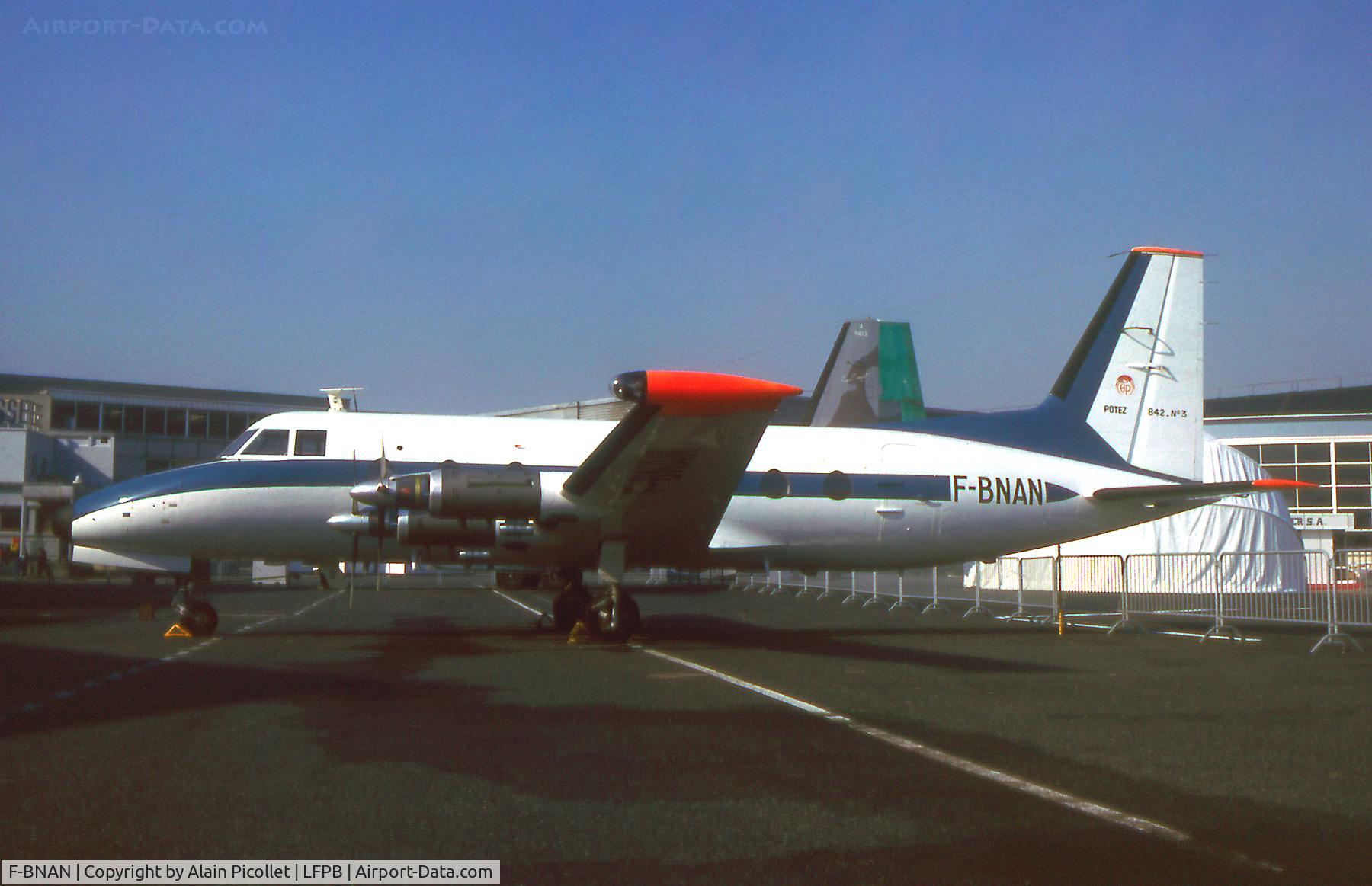 F-BNAN, 1965 Potez 842 C/N 3, static on the Air Museum apron