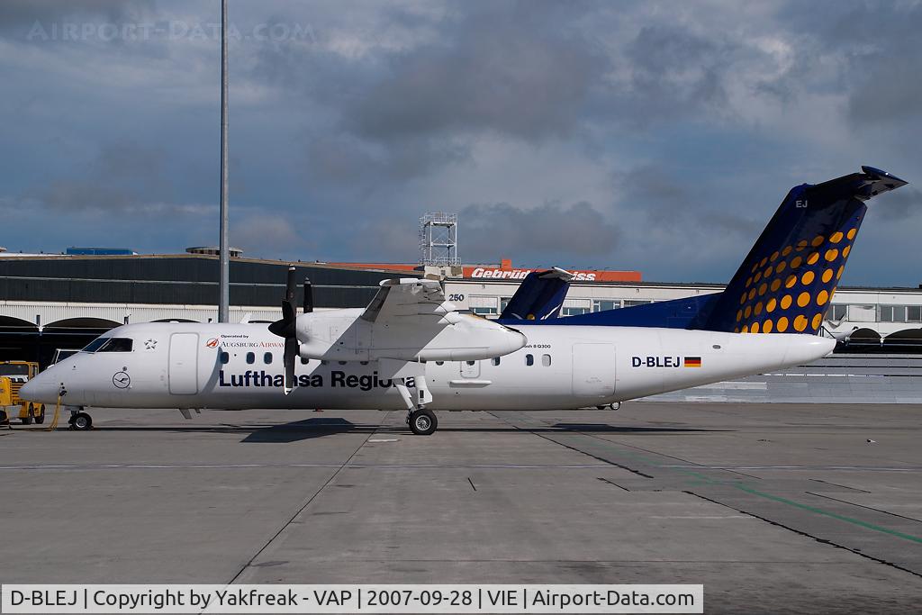 D-BLEJ, 1998 De Havilland Canada DHC-8-314 Dash 8 C/N 521, Augsburg Airways Dash 8-300