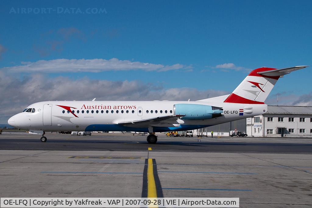 OE-LFQ, 1996 Fokker 70 (F-28-0070) C/N 11568, Austrian Arrows Fokker 70