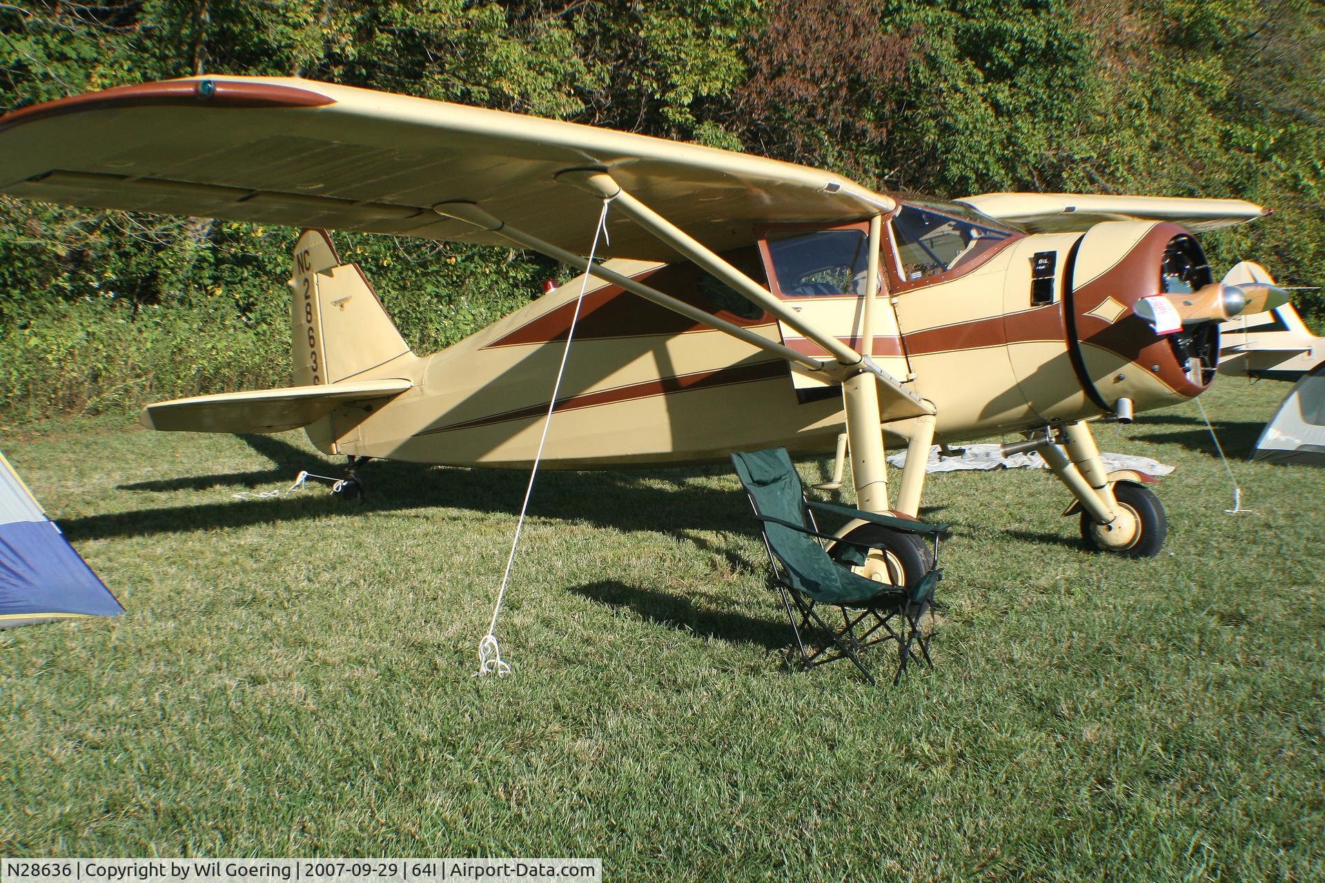 N28636, 1940 Fairchild 24W-40 C/N W40-151, 2007 Lee Bottom Fly-in